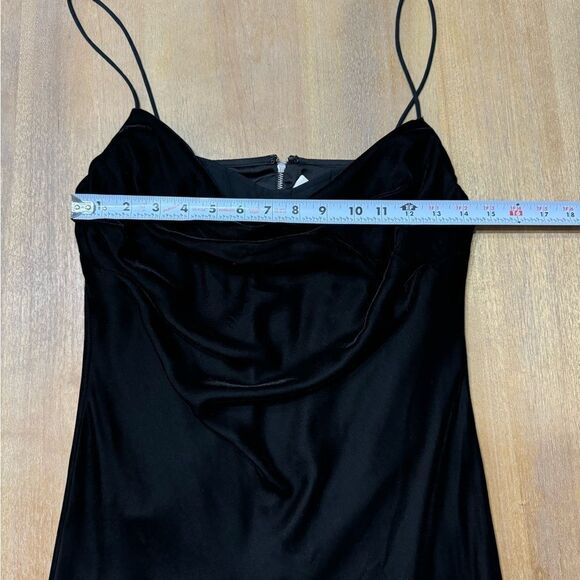 Dion Lee Velvet Architrave Mini Dress Black Size 6 Draped Neckline Tulle Corset - Picture 5 of 14
